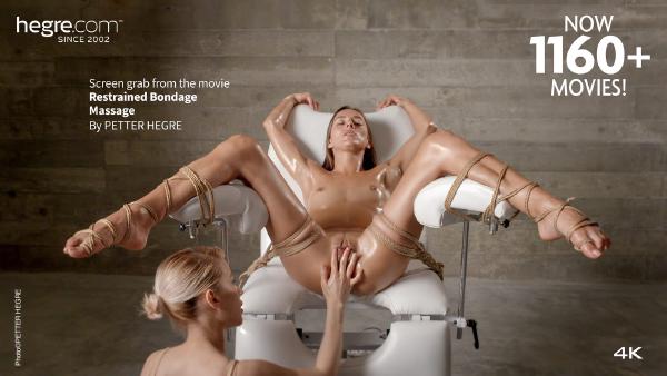 Kuvakaappaus #6 elokuvasta Rajoitettu Bondage-hieronta